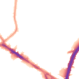 Night-time road noise heatmap for NW10 0DF