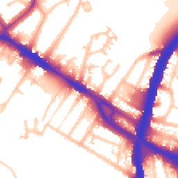 Daytime road noise heatmap for NW10 0DG