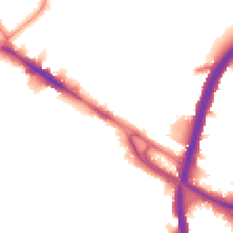 Night-time road noise heatmap for NW10 0DG