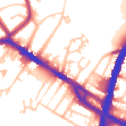 Daytime road noise heatmap for NW10 0DJ
