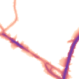 Night-time road noise heatmap for NW10 0DL