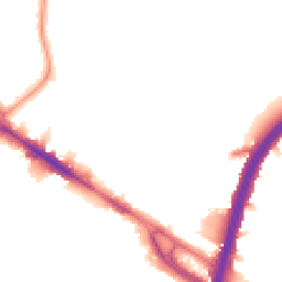 Night-time road noise heatmap for NW10 0DN