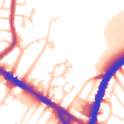 Daytime road noise heatmap for NW10 0DP