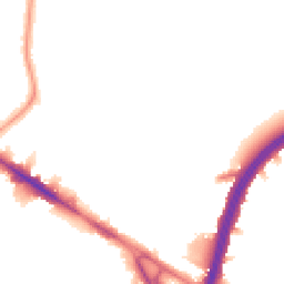 Night-time road noise heatmap for NW10 0DP