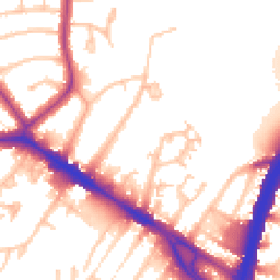 Daytime road noise heatmap for NW10 0DQ