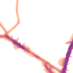 Night-time road noise heatmap for NW10 0DQ