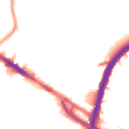 Night-time road noise heatmap for NW10 0DS