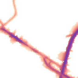 Night-time road noise heatmap for NW10 0DU