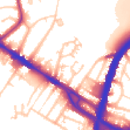 Daytime road noise heatmap for NW10 0DX