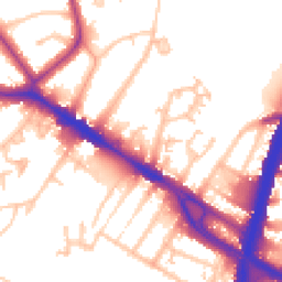 Daytime road noise heatmap for NW10 0EB