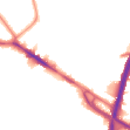 Night-time road noise heatmap for NW10 0EB