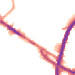 Night-time road noise heatmap for NW10 0EF