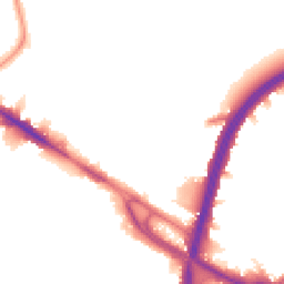 Night-time road noise heatmap for NW10 0EN