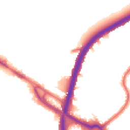 Night-time road noise heatmap for NW10 0HD