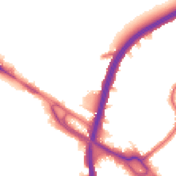 Night-time road noise heatmap for NW10 0HE