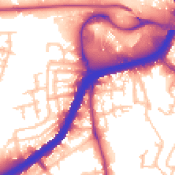 Daytime road noise heatmap for NW10 0JU