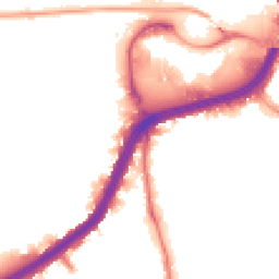 Night-time road noise heatmap for NW10 0JU