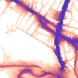 Daytime road noise heatmap for NW10 0LL