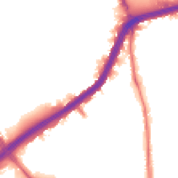 Night-time road noise heatmap for NW10 0PJ