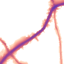 Night-time road noise heatmap for NW10 0PL