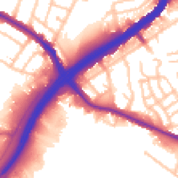 Daytime road noise heatmap for NW10 0QY