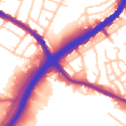 Daytime road noise heatmap for NW10 0RU