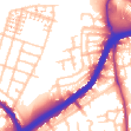 Daytime road noise heatmap for NW10 0TR