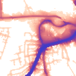 Daytime road noise heatmap for NW10 0UH