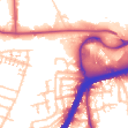Daytime road noise heatmap for NW10 0UL