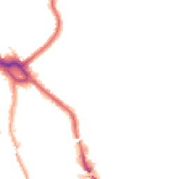 Night-time road noise heatmap for NW10 1AD