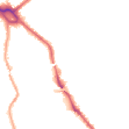 Night-time road noise heatmap for NW10 1BA