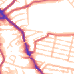 Daytime road noise heatmap for NW10 1BB