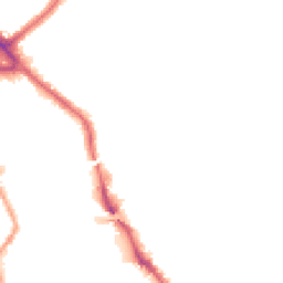 Night-time road noise heatmap for NW10 1BB