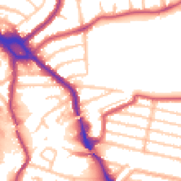 Daytime road noise heatmap for NW10 1BS