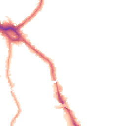 Night-time road noise heatmap for NW10 1BS
