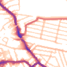 Daytime road noise heatmap for NW10 1EL