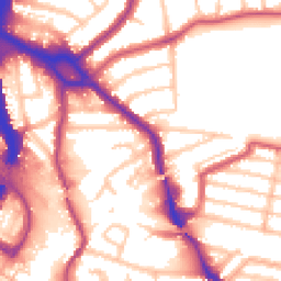 Daytime road noise heatmap for NW10 1EU