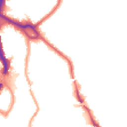 Night-time road noise heatmap for NW10 1EU
