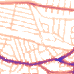 Daytime road noise heatmap for NW10 1LL