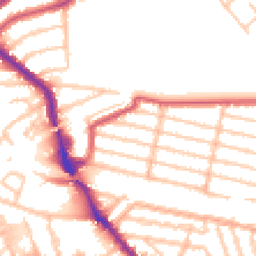 Daytime road noise heatmap for NW10 1NB