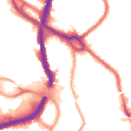 Night-time road noise heatmap for NW10 1PF