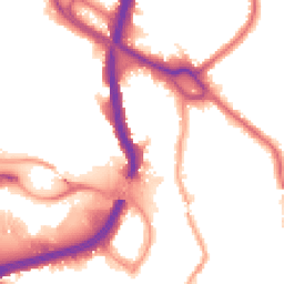 Night-time road noise heatmap for NW10 1PN
