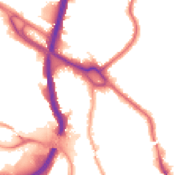 Night-time road noise heatmap for NW10 1PW