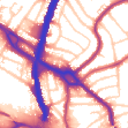 Daytime road noise heatmap for NW10 1QG