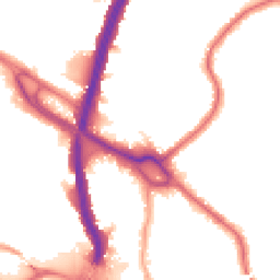 Night-time road noise heatmap for NW10 1QG