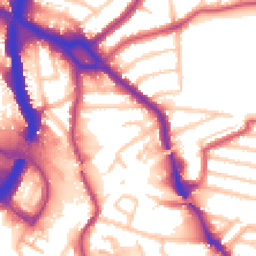 Daytime road noise heatmap for NW10 1RD