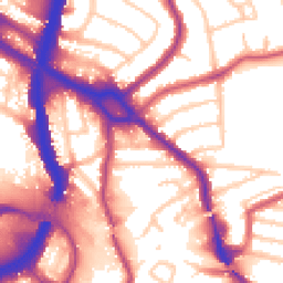 Daytime road noise heatmap for NW10 1SD