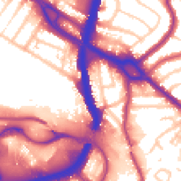 Daytime road noise heatmap for NW10 1SP