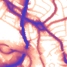 Daytime road noise heatmap for NW10 1TD
