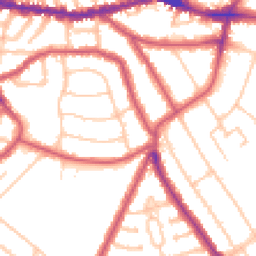 Daytime road noise heatmap for NW10 2AA